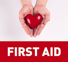 Photo of first aid of two hands holding a heart